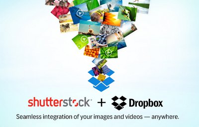 Интеграция между Shutterstock и Dropbox.